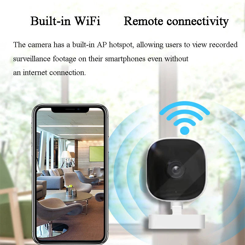 Xiaomi 4K Mini Security Camera with Full Color Night Vision, IP65 Waterproof, Motion Detection, and Two-Way Audio
