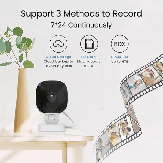 Xiaomi 4K Mini Security Camera with Full Color Night Vision, IP65 Waterproof, Motion Detection, and Two-Way Audio